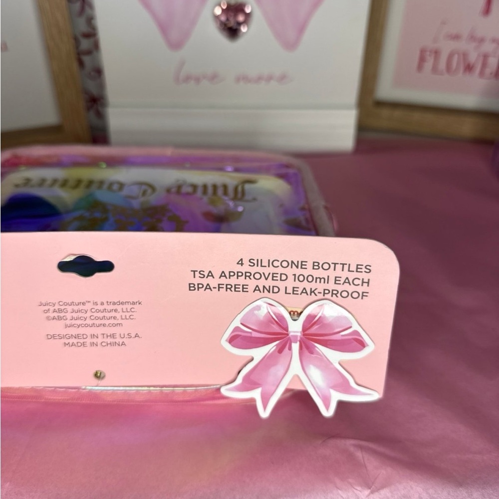 Juicy Couture Travel Bottles and Cosmetic Bag set - Picture 4 of 6